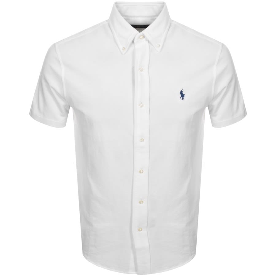 Alternative Image for ProductRalph Lauren Pique Short Sleeve Shirt White1